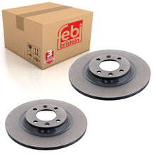 Load image into Gallery viewer, Pair of Rear Brake Disc Fits Peugeot 3008 308 DS DS4 Crossback DS5 Febi 44013