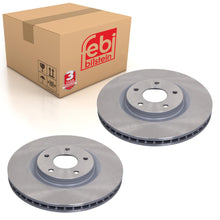 Load image into Gallery viewer, Pair of Front Brake Disc Fits Renault Koleos Nissan Qashqai Febi 44027