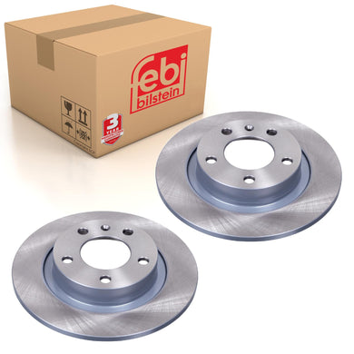Pair of Rear Brake Disc Fits Corsa C D E OE 93190227 Febi 44044