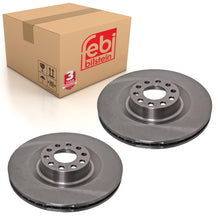 Load image into Gallery viewer, Pair of Front Brake Disc Fits Audi A8 quattro S8 4D OE 4D0615301B Febi 44051