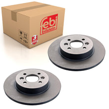 Load image into Gallery viewer, Pair of Rear Brake Disc Fits Renault Kangoo OE 7701207227 Febi 44059