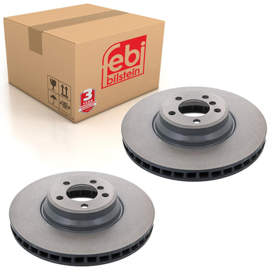 Pair of Front Brake Disc Fits BMW 7 Series E65 E66 OE 34116766107 Febi 44093