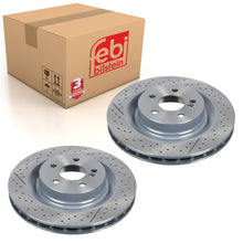 Load image into Gallery viewer, Pair of Rear Brake Disc Fits Mercedes Benz CLK Model 209 SLK 171 Febi 44100