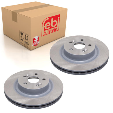 Pair of Front Brake Disc Fits Renault Clio MeganeI OE 7701208130 Febi 44108