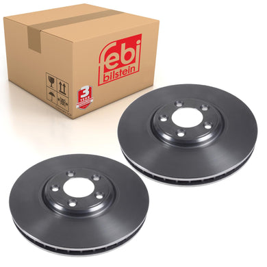 Pair of Front Brake Disc Fits Jaguar OE C2C8354 Febi 44126