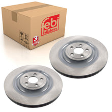 Load image into Gallery viewer, Pair of Rear Brake Disc Fits Jaguar XF XFR XFRS Sportbrake XJ XKR XKR Febi 44137