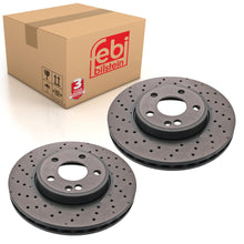 Load image into Gallery viewer, Pair of Front Brake Disc Fits Mercedes Benz A-Class model 176 B-Class Febi 44188