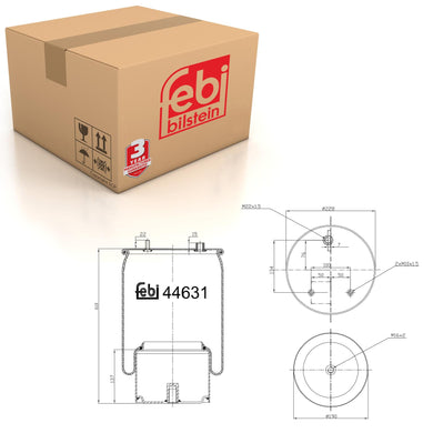Air Spring Inc Steel Piston Fits DAF CF E6 F7 BH XF 105 BHCF LF 55 Febi 44631