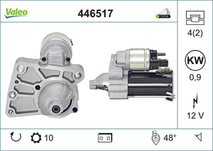 Starter Motor Fits Mini Cooper Clubman Valeo 446517