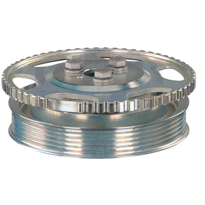 Decoupled Crankshaft Pulley Inc Sensor Ring & Bolts Fits Lancia Ypsil Febi 44815