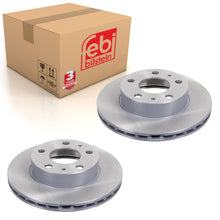 Load image into Gallery viewer, Pair of Front Brake Disc Fits Peugeot Boxer Citroen Jumper Relay III Febi 44909