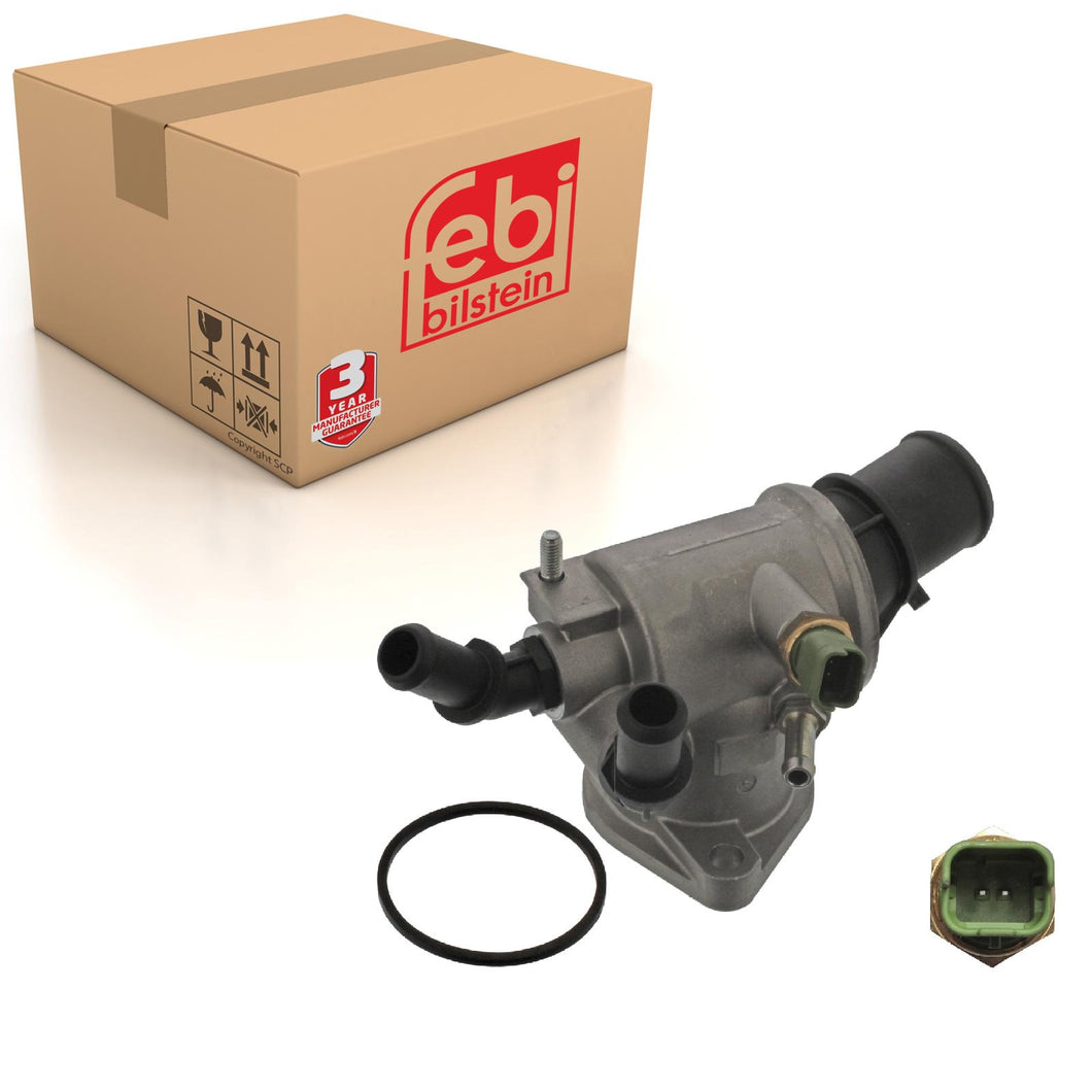 Thermostat Housing Inc Temperature Switch & Seal Fits Vauxhall Astra Febi 45540