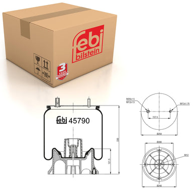 Air Spring Inc Plastic Piston Fits Fruehauf Crane OE M078580 Febi 45790