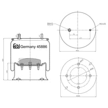 Load image into Gallery viewer, Rear Air Spring Inc Steel Piston Fits Renault AE MAGNUM MANAGER G RG Febi 45886