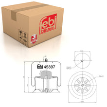 Load image into Gallery viewer, Air Spring Inc Steel Piston Fits Mercedes Benz Actros Atego 18t Axor Febi 45897