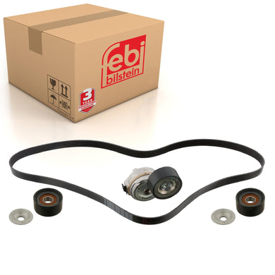 Auxiliary Belt Kit Inc Belt Tensioner & Idler Pulleys Fits Neoplan CE Febi 45967