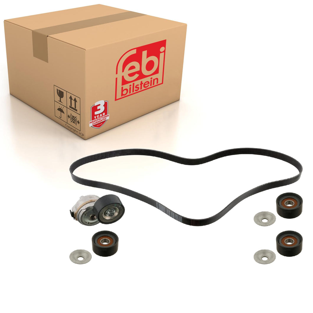 Auxiliary Belt Kit Inc Belt Tensioner & Idler Pulleys Fits Neoplan CE Febi 45968