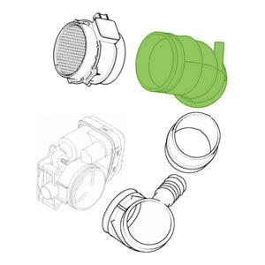 BMW Air Intake Hose Flow Sensor E46 1997-07 E36 1995-03 Febi 46034