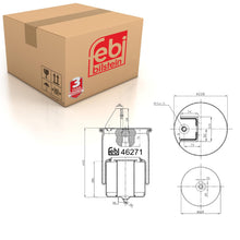 Load image into Gallery viewer, Rear Air Spring Inc Steel Piston Fits Volvo FH12 G1 FH16 G2 FM10 FM12 Febi 46271