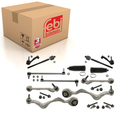 Front Control Arm Kit Inc Stabiliser Links Fits BMW 116 d Compact 11 Febi 46285