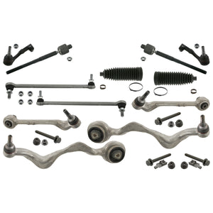 Front Control Arm Kit Inc Stabiliser Links Fits BMW 116 d Compact 11 Febi 46285
