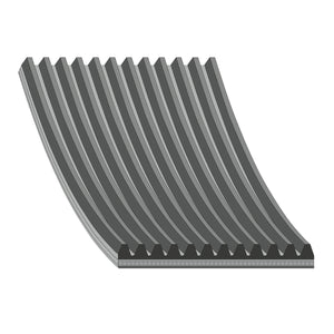 12 Ribbed Auxiliary V Belt Aux Multi 2135mm 12PK2135 Fits Renault Febi 46514
