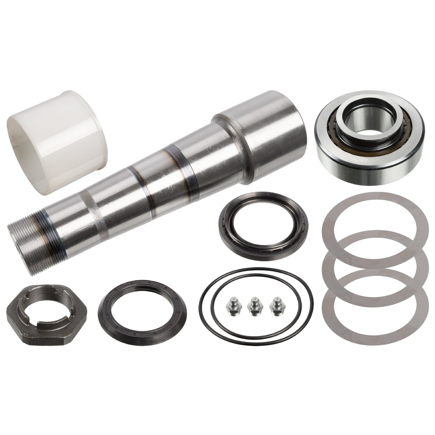 Load image into Gallery viewer, Front King Pin Set Inc Thrust Bearing Single Set Fits Volvo B12 B B7 Febi 47153