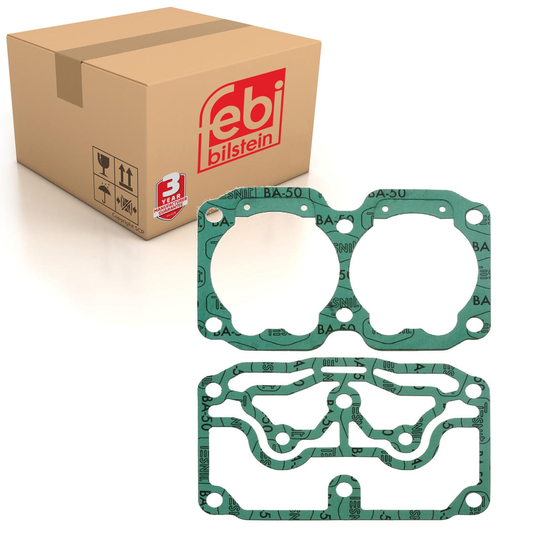 Cylinder Head Air Compressor Gasket Set Lamella Valve Fits Volvo B10 Febi 47193