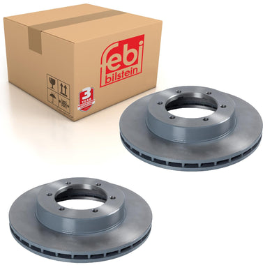 Pair of Front Brake Disc Fits Mitsubishi FUSO OE MK449352 Febi 47466