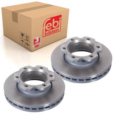 Pair of Front Brake Disc Fits Isuzu OE 8970310071 Febi 47469