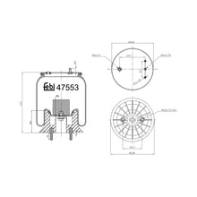 Load image into Gallery viewer, Air Spring Inc Plastic Piston Fits DAF LF 45 E6LF OE 1405407 Febi 47553