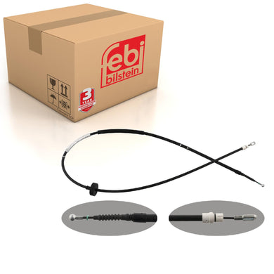 Rear Left Brake Cable Fits Seat Exeo Audi A4 quattro 8E Febi 48304