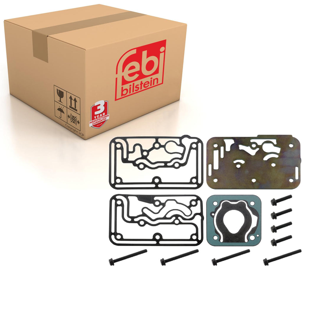 Brake Compressor Valve Plate Inc Seals Fits Volvo FH12 G1 G2 FM12 G2F Febi 48311