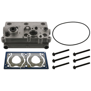 Air Compressor Cylinder Head Inc Valve Plate Fits Volvo B11 R B13 FH Febi 48312