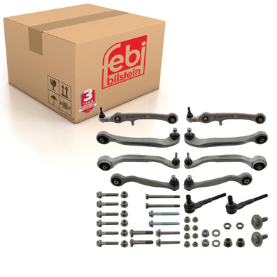 Front Control Arm Kit No Stabiliser Links Fits Audi A6 Allroad quattr Febi 48900