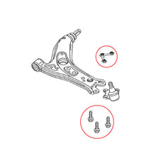 Load image into Gallery viewer, Ball Joint Mounting Kit Fits Audi A2 VW Lupo Polo Fox N 101 277 07 S1 Febi 49043