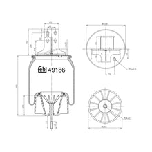 Load image into Gallery viewer, Rear Air Spring Inc Steel Piston &amp; Piston Rod Fits IVECO EuroStar Eur Febi 49186