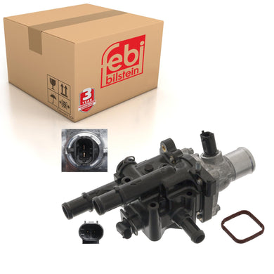 Thermostat Inc Housing Seal & Temperature Switch Fits Vauxhall Astra Febi 49190