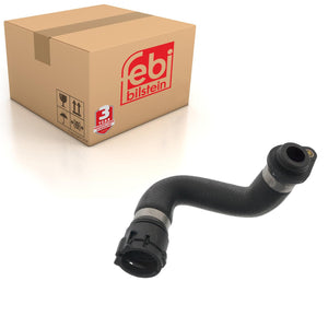 Right Radiator Hose Inc Quick-Release Fastener Fits BMW 1 Series E81 Febi 49252