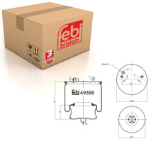 Load image into Gallery viewer, Rear Air Spring Inc Steel Piston Fits Volvo B12 B M R7300 7500 8500 8 Febi 49366