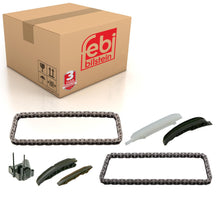 Load image into Gallery viewer, Lower Upper Timing Chain Kit Inc Sliding Rails &amp; Chain Tensioner Fits Febi 49555