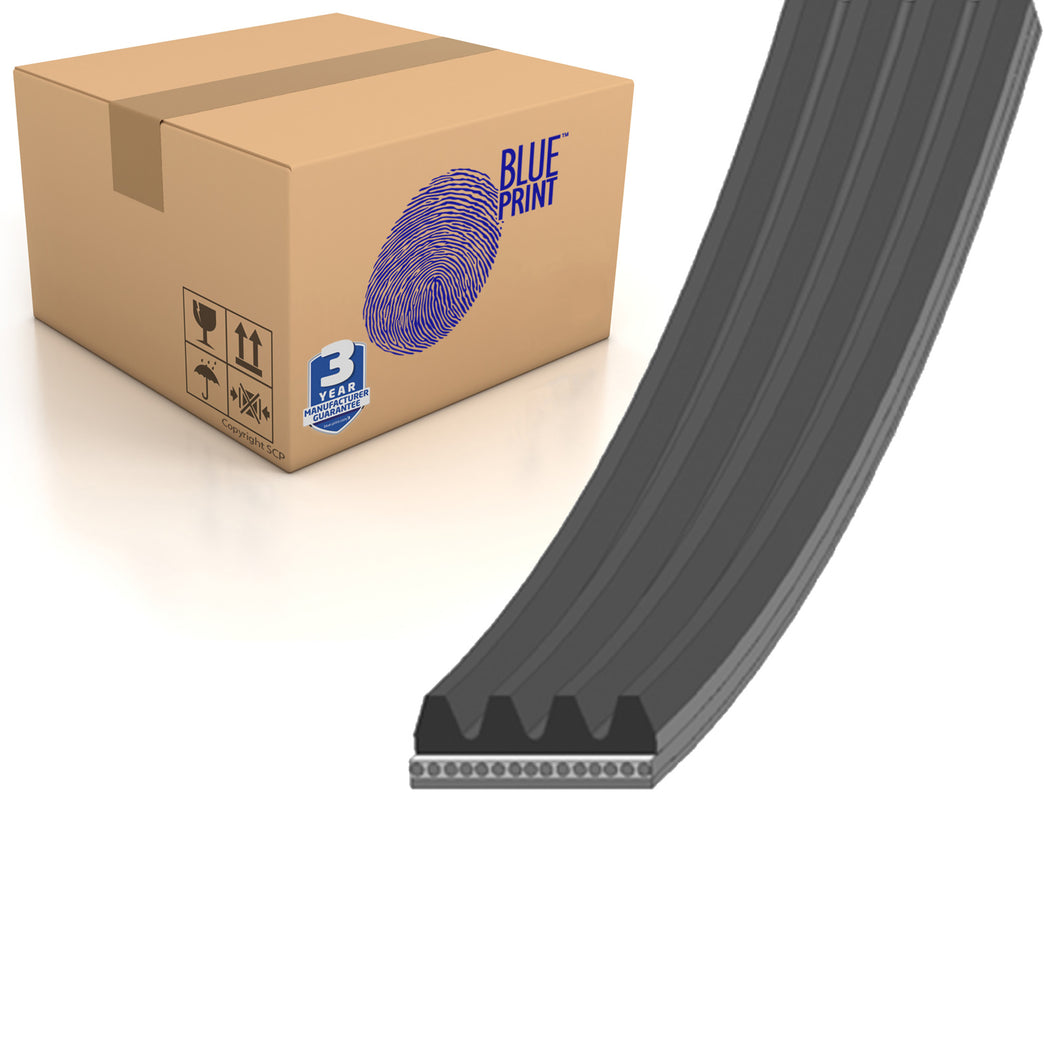 4 Ribbed Auxiliary V Belt Aux 1110mm 4PK1110 Blue Print AD04R1110