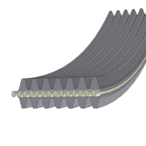 7 Ribbed Auxiliary V Belt Aux Multi 1400mm 7PK1400 Fits VW Febi 34464