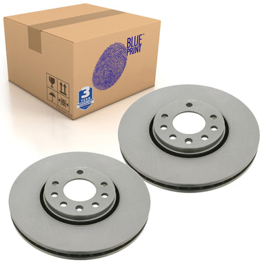 Pair of Front Brake Disc Fits Vauxhall Signum Vectra Chevro Blue Print ADA104333