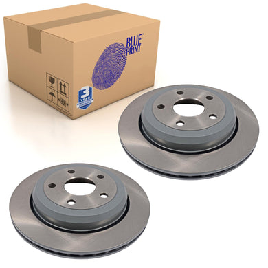 Pair of Rear Brake Disc Fits Jeep Grand Cherokee 4x4 Blue Print ADA104366