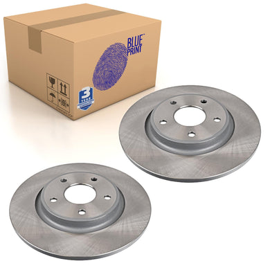 Pair of Rear Brake Disc Fits FIAT Freemont Chrysler Grand V Blue Print ADA104372