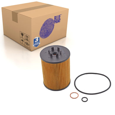 Oil Filter Inc Seal Rings Fits BMW 5 Series E60 E61 6 E63 E Blue Print ADB112112