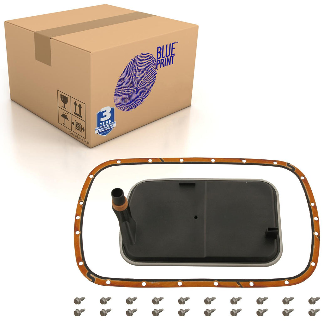 Transmission Oil Filter Set Inc Seal & Bolts Fits BMW 316 i Blue Print ADB112131