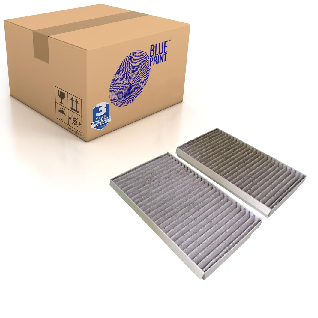 Carbon Cabin Pollen Filter X2 Fits BMW 520 d Touring 520 i Blue Print ADB112514