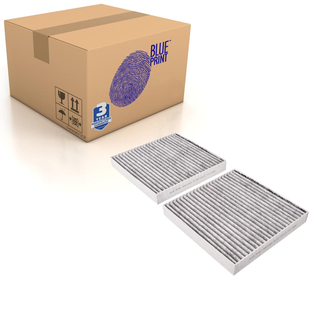 Carbon Cabin Pollen Filter X2 Fits BMW X3 18d X3 20d xDrive Blue Print ADB112521